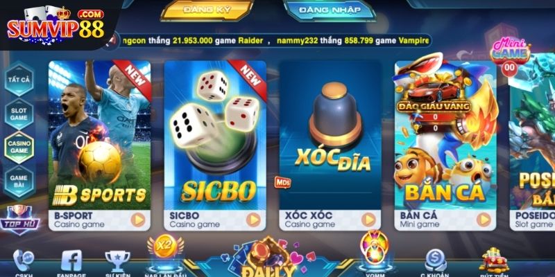 Khám phá sảnh Live Casino Sumvip